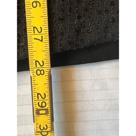 Catherines Black Sleeveless Front/Sequins Tank Top 3X 26/28 Plus Size Lined - Picture 15 of 16